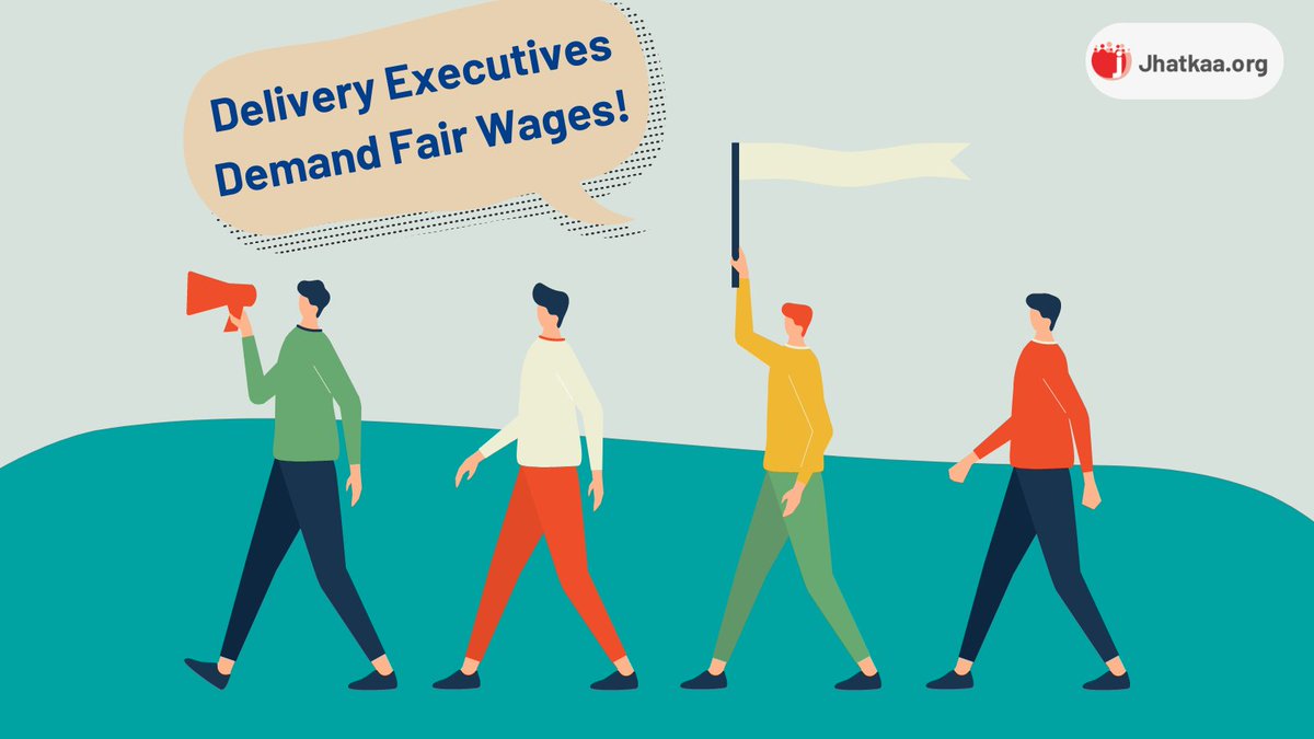 Jhatkaadotorg's tweet photo. Heads at @swiggy_in and @zomato need to hear it from you that you stand by delivery executives in their fight for fair pay and working conditions. Know more and sign the petition here: https://t.co/NvVpy6hoHn #supportdeliverypartners https://t.co/8oWwUX9XGW