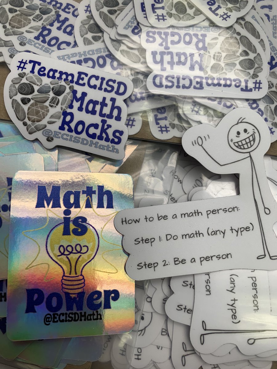 ECISDmath's tweet image. Our teachers are going to love these stickers! 👏😎👍Thanks, @StickerYou !! #mathROCKS #beamathperson #DOmath 💥💥💥