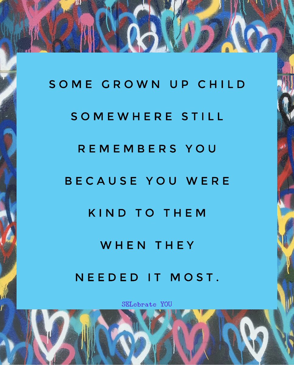 Don’t ever underestimate how much YOUR KINDNESS matters. Not just kindness but YOUR KINDNESS.❤️