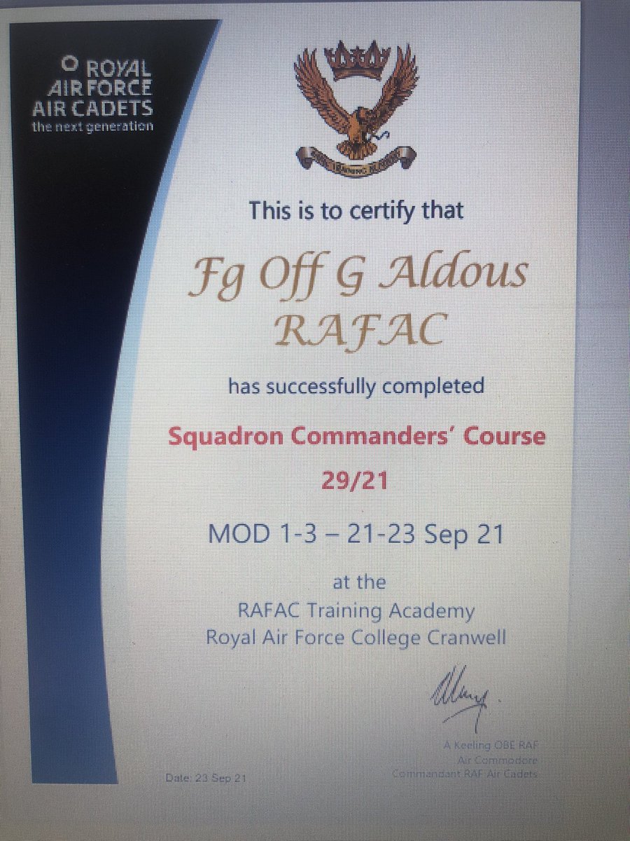 OC617ATC's tweet photo. Another course completed ✅ shiny new HQ refurb ✅ new recruits and new staff ✅ Go 617! @ComdtAC @OCWMercianWing https://t.co/JX9DuPSQeO
