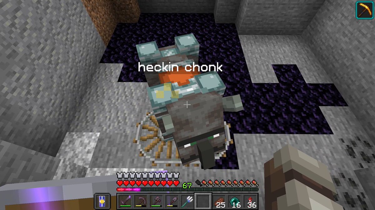 TarabornMC's tweet photo. RIP heckin chonk. you were a good pet while you lasted. 

#Minecraft #minecraftproblems https://t.co/voYwnFuCZa
