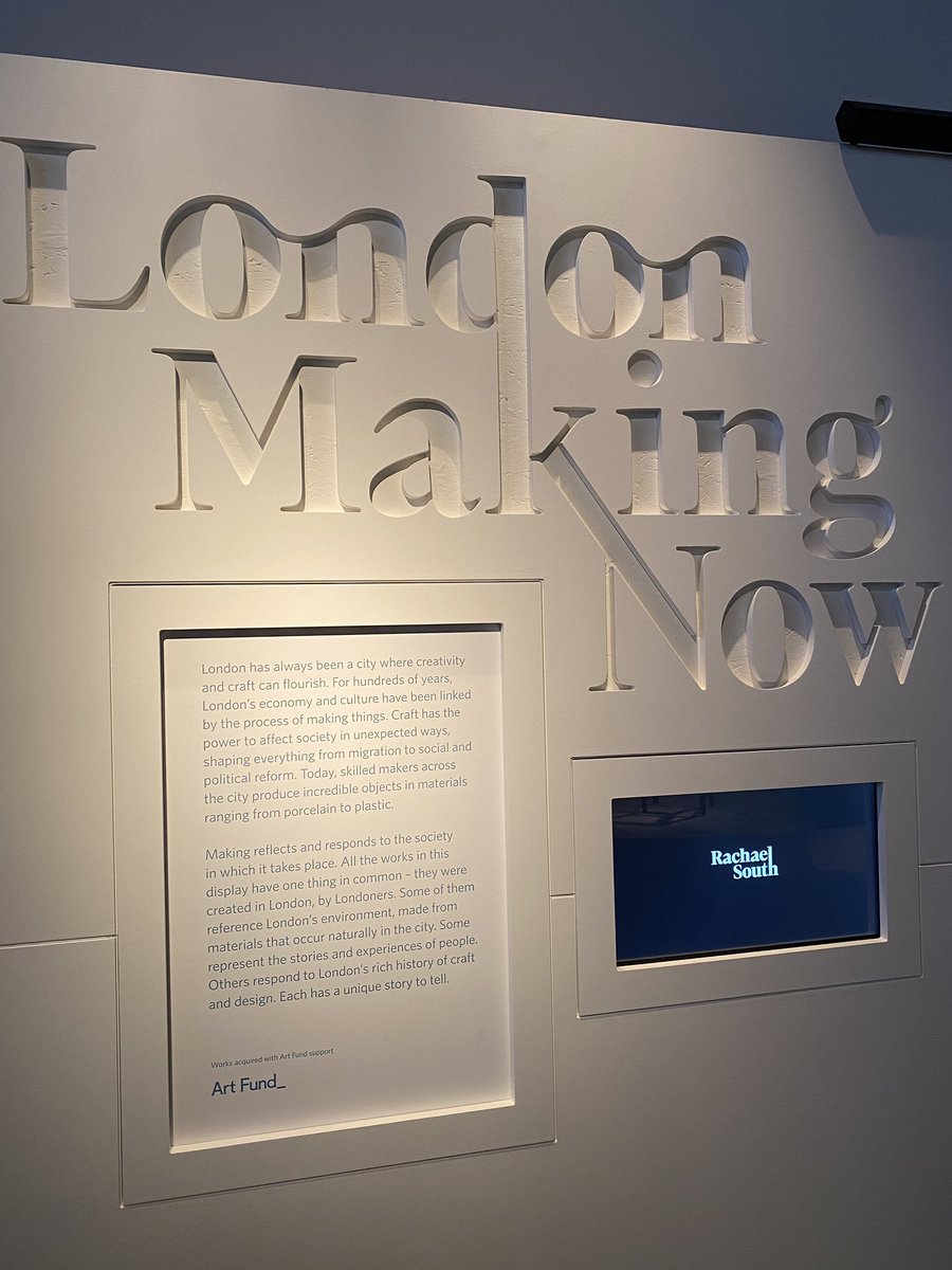 TinctureOfMuse's tweet photo. Not content with one exhibition I then went on to visit my old haunt @MuseumofLondon to see their new #LondonMakingNow exhibition #museumblogger #thread https://t.co/tDKYTEXMuL