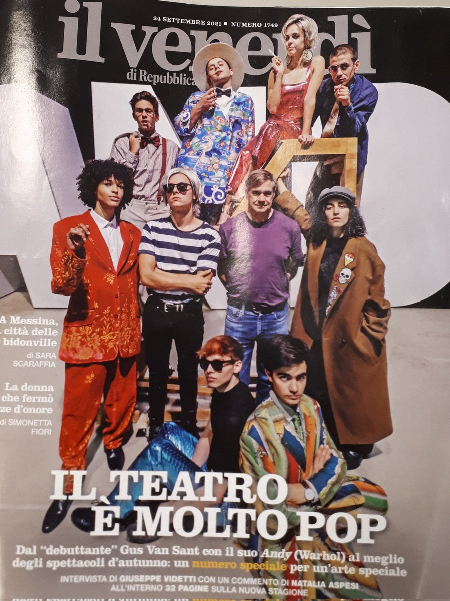 teatrodigenova's tweet photo. Il teatro che spettacolo! Oggi nello speciale de @ilvenerdi una bella presentazione del #G8project con intervista al nostro dramaturg @andreaporcheddu https://t.co/S0DG5TAW5z