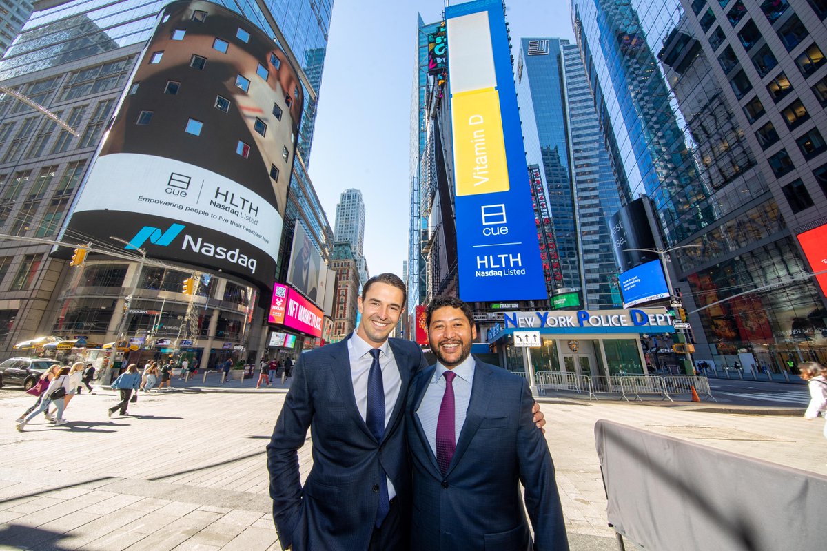 Meet the intersection of technology and healthcare. 👋

<a href="/CueHealth/">Cue Health</a> is a health technology company helping to power the digital transformation of healthcare, empowering people to live their healthiest lives. 🙌

Thanks $HLTH for joining us for the <a href="/Nasdaq/">Nasdaq</a> Opening Bell!