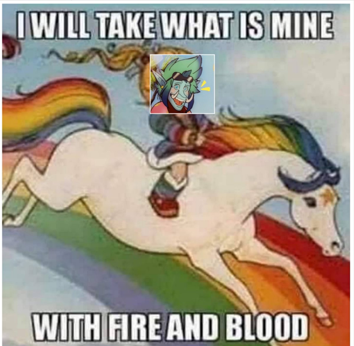 LadyMuffie's tweet photo. Tooki in PvP mode meme. FOR THE HORDE! 
#worldofwarcraft #wowtroll #horde #wowhorde #worldofwarcraftfanart #darkspear #tooki #wowmeme #blizzard #meme https://t.co/8aK6NbbjdA