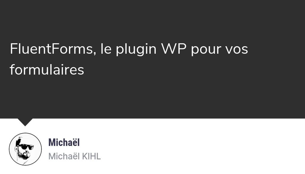 MichaelKihl's tweet image. FluentForms, le plugin WP pour vos formulaires: lttr.ai/kMTR

#wordpressplugin #PluginWordpress #Fluentforms #Wordpress