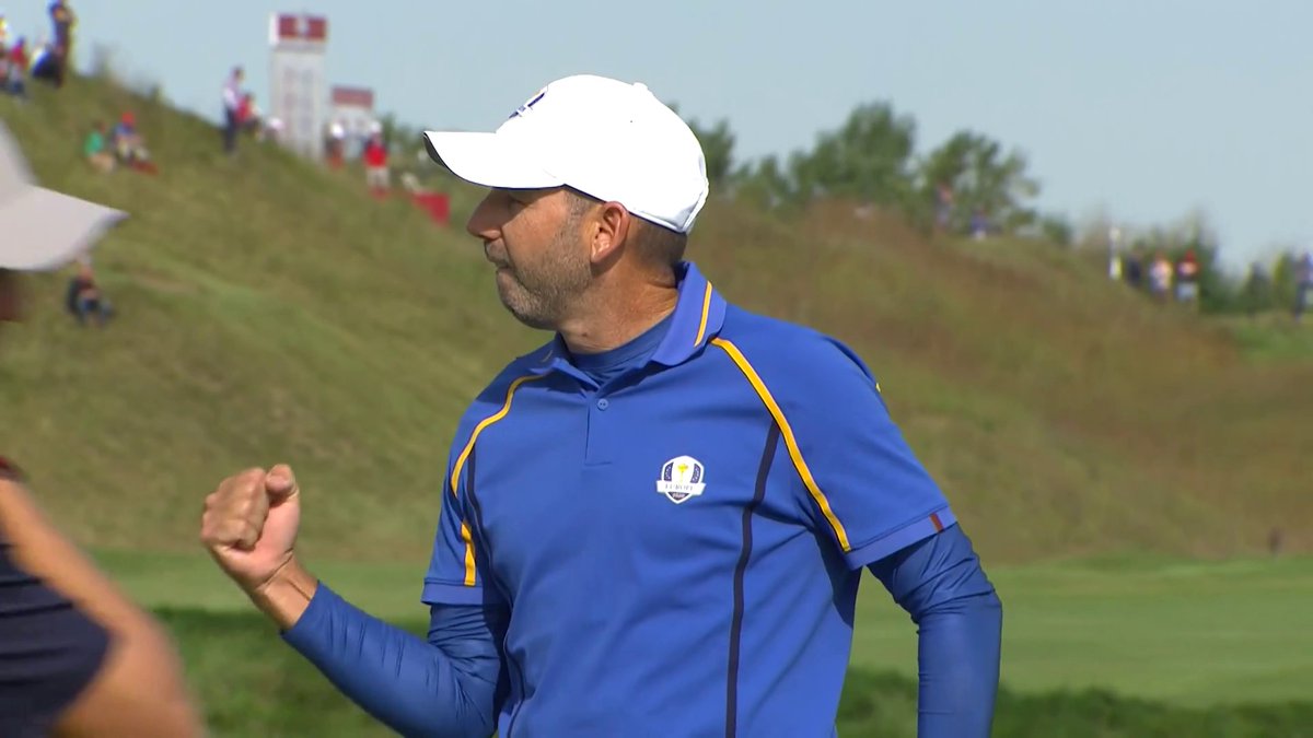 RT @rydercup: Long birdie putt, courtesy of Sergio Garcia. #RyderCup https://t.co/BsOtjHfDtg