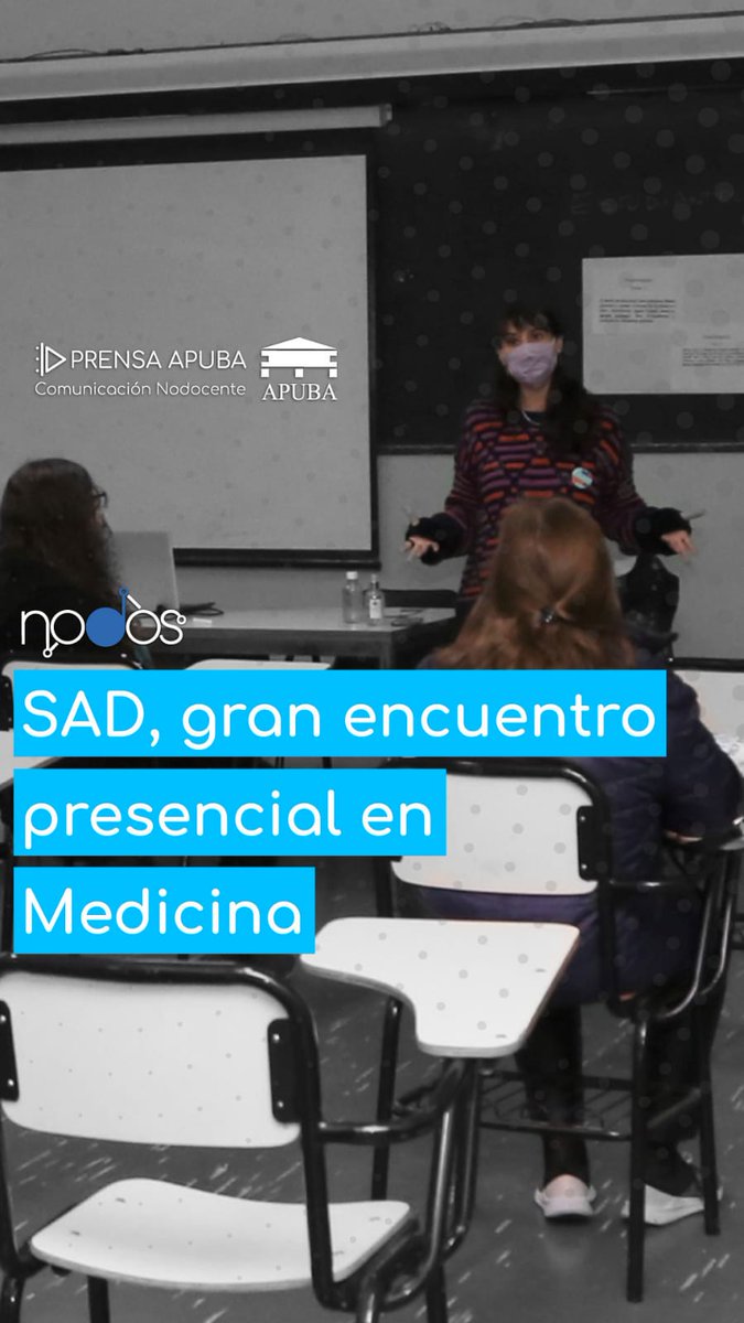APUBA's tweet image. 𝗡𝗼𝗱𝗼𝘀 | 𝗦𝗔𝗗, 𝗴𝗿𝗮𝗻 𝗲𝗻𝗰𝘂𝗲𝗻𝘁𝗿𝗼 𝗽𝗿𝗲𝘀𝗲𝗻𝗰𝗶𝗮𝗹 𝗲𝗻 𝗠𝗲𝗱𝗶𝗰𝗶𝗻𝗮. Se llevó a cabo el gran encuentro presencial del Secundario a Distancia. 

Ver video: vimeo.com/613669709

#SAD #Nodocentes #Capacitación