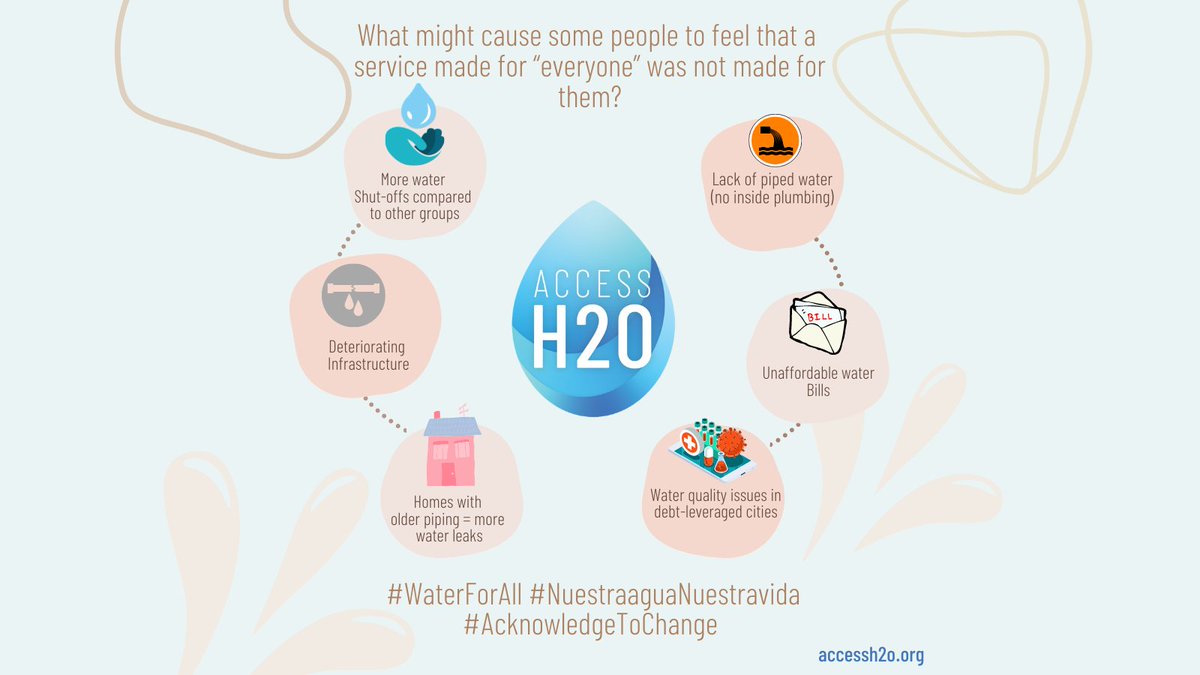 As we showcase #HispanicHeritage Month, let us recognize the reality for those in the US #Latinx community in an effort to advance change, and make a difference to all who may be experiencing #waterpoverty. #Waterforall #WaterAffordability #AguaparaTodos #NuestraaguaNuestraVida