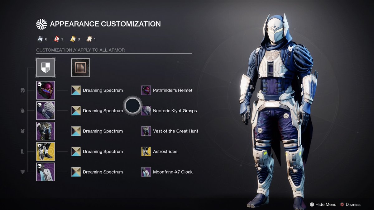 VenBrooks's tweet photo. @DestinyTheGame my hunter's take for #ThreadsOfLight fashion run https://t.co/T2mRA32pKK