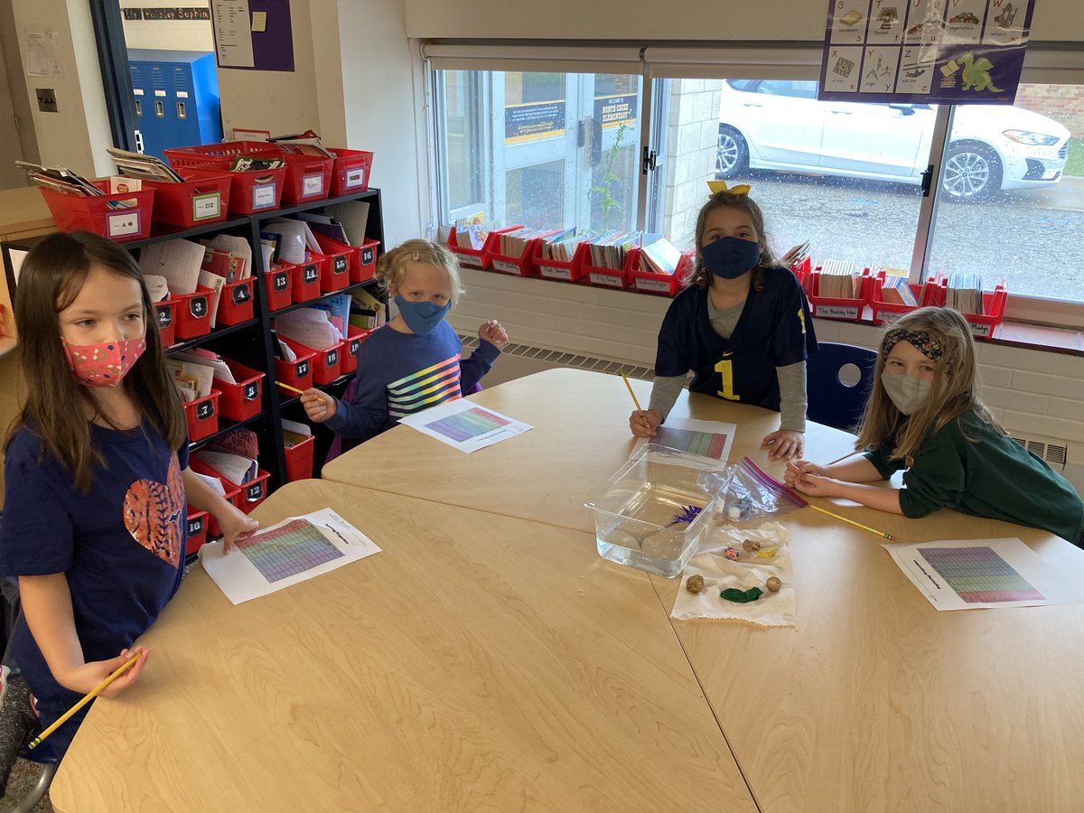 NorthCreekElem's tweet photo. Mrs. Ryan’s class explored properties this week during science! #portraitofagraduate https://t.co/V98RfhNXVh