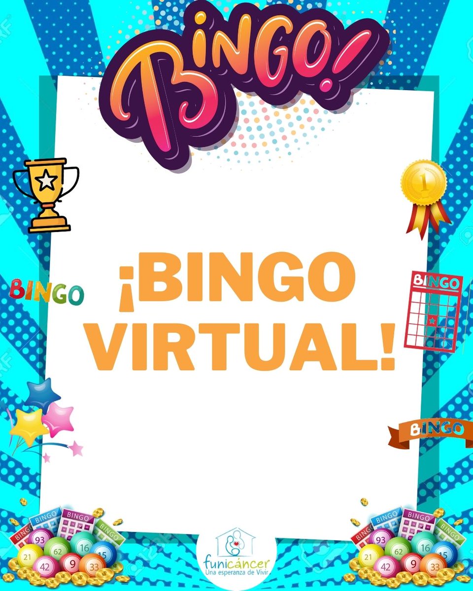 FFunicancer's tweet photo. Se acerca, El gran Bingo Virtual Funicáncer 🥳🥳🥳
¡Acompáñanos en esta gran celebración! donde estaremos conmemorando los 19 años de entrega y servicio a los niños, niñas, adolescentes y sus familias con diagnostico oncológico. 
Con tu apoyo estaremos brindando una esperanza de https://t.co/N5YPM0Z6vq