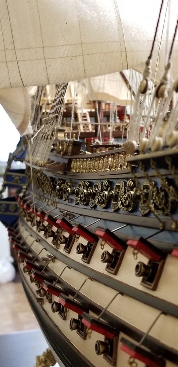 ModelSpaceUSA's tweet photo. There's nothing like a beautifully finished model ship, and Domenico's is one of the best! Who else wants this ship in their home?

#modelspacecommunity #hobby #modelship #scalemodel #diy https://t.co/jqR8yQipf7