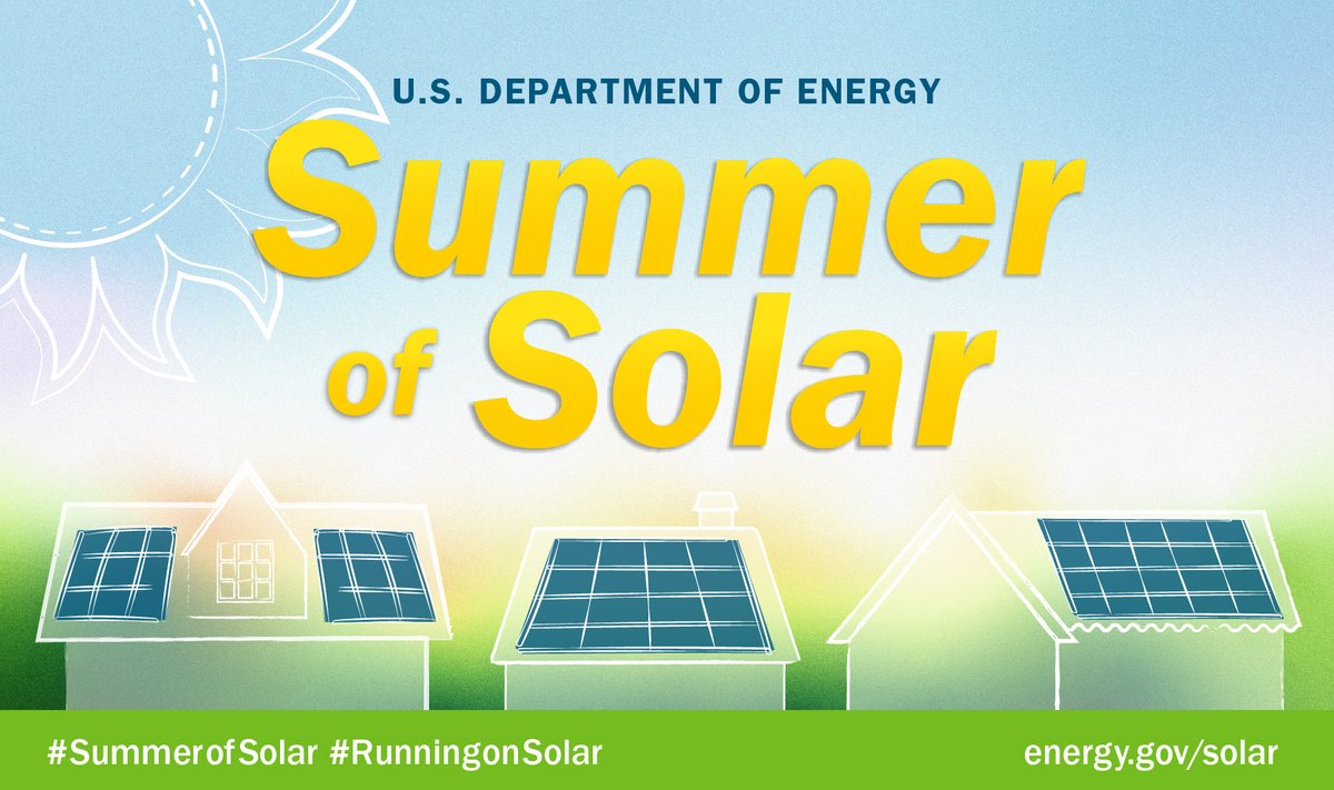 DOECMEI's tweet photo. We’ve been #RunningOnSunshine all summer and are soaking up the last bit of the season by throwing it back to the blog posts from our #SummerofSolar series, starting with the latest post on the common myths and misconceptions about solar energy: https://t.co/2J7vg7BEdD https://t.co/D4lyv34ZBY
