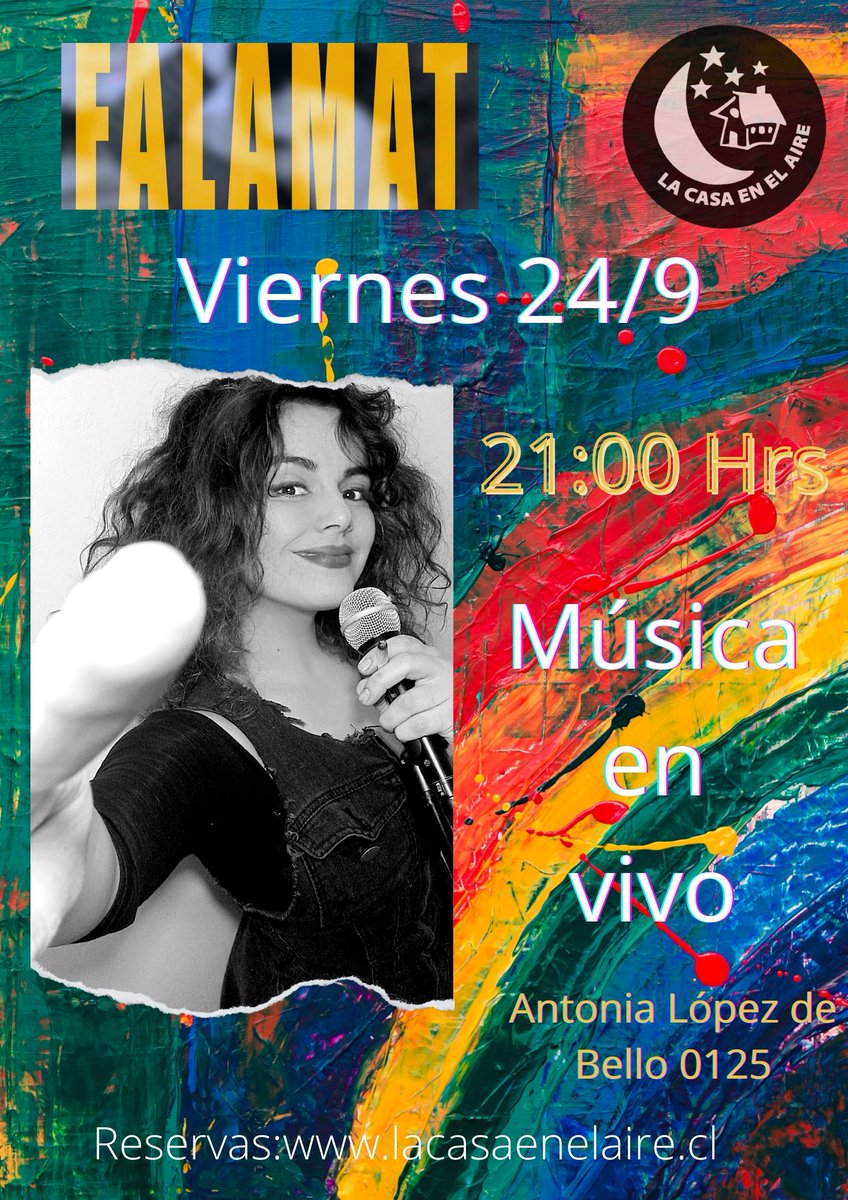 fa_lamat's tweet photo. Los invito hoy a las 21:00 horas a @lacasaenelaireartebar estaré cantando y tocando hermosas canciones random en español, para cantar y disfrutar, los espero! Buen día!!!
#music #musica #compositora #cantautora #rockchileno #cover #tramus #indie #indierock #rocklatinoamericano https://t.co/vYLlhodIuZ