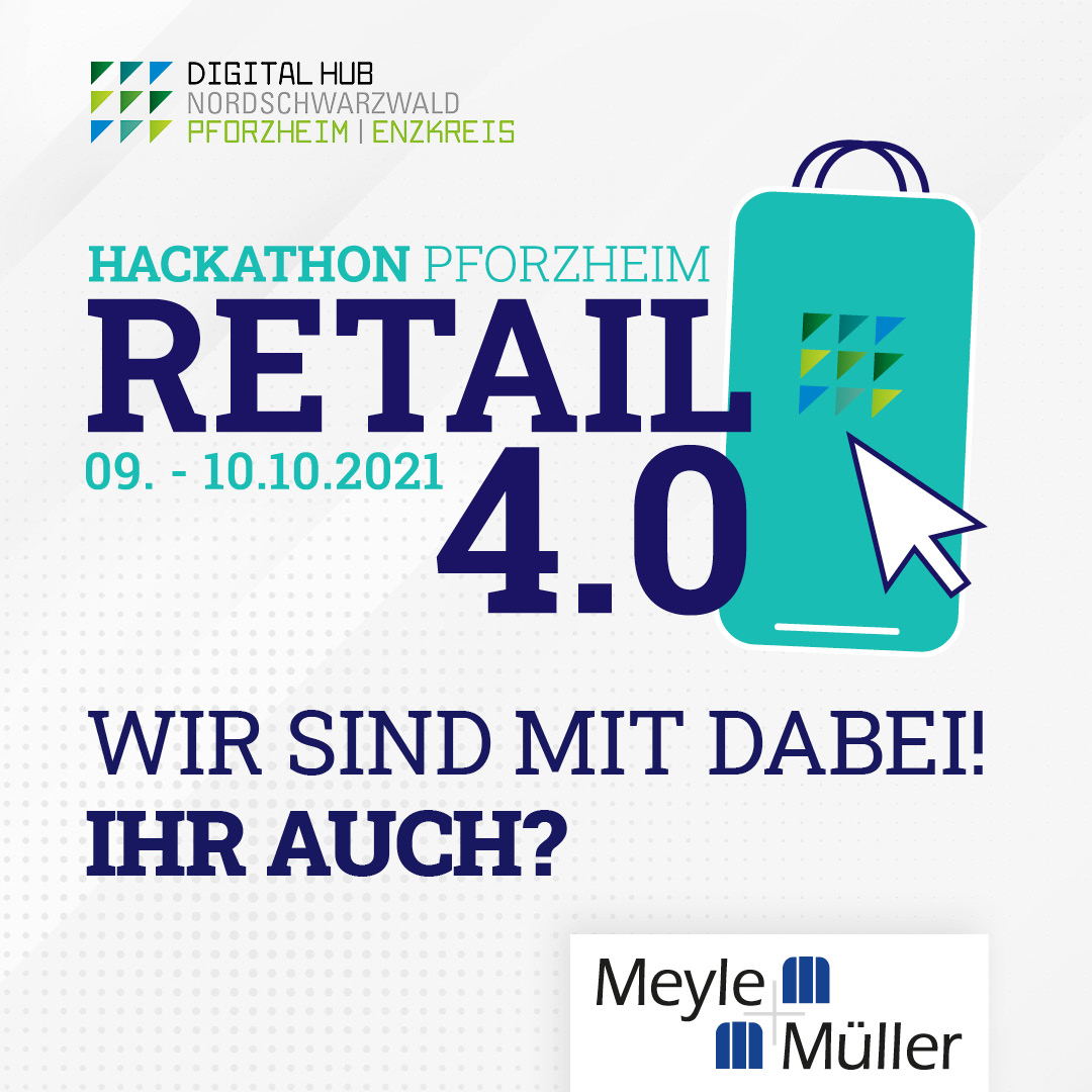 meyle_mueller's tweet photo. Wir sind auch mit dabei!
Meyle+Müller unterstützt wie jedes Jahr den Hackathon Pforzheim. 
Wenn Du Lust auf neue Konzepte, Designs, Codes und Lösungen hast, freuen wir uns auf Dich und Deine Ideen. 
Jetzt anmelden unten: https://t.co/7DFoOLUp5A
#hackathon #pforzheim #retail4.0 https://t.co/MmmsccXoZU