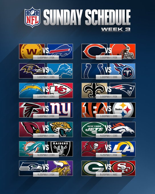 televised games today nfl