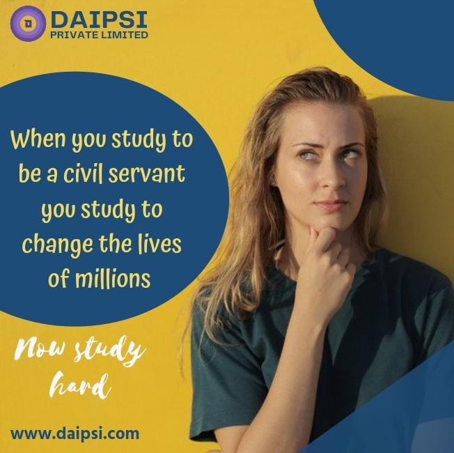 DaipsiS's tweet photo. When you study to be a #civil servant you #study to change the #lives of #millions. https://t.co/x8v7XT4A9o