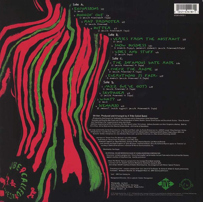 okayplayer's tweet photo. 30 years ago today, A Tribe Called Quest released their second album "The Low End Theory." 🎈

It remains one of the best sophomore projects EVER. 👏🏾 @ATCQ https://t.co/hM9OaePNkl