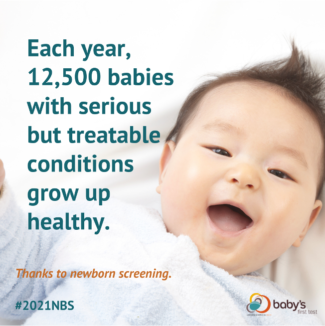 Passage_Bio's tweet photo. #NewbornScreening ensures that all babies in the U.S. are tested for certain serious conditions at birth. Learn why it is especially important for babies born with those conditions from @BabysFirstTest: https://t.co/VEDGxO7PzM #2021NBS #NewbornScreeningMonth https://t.co/8b9uga5k99