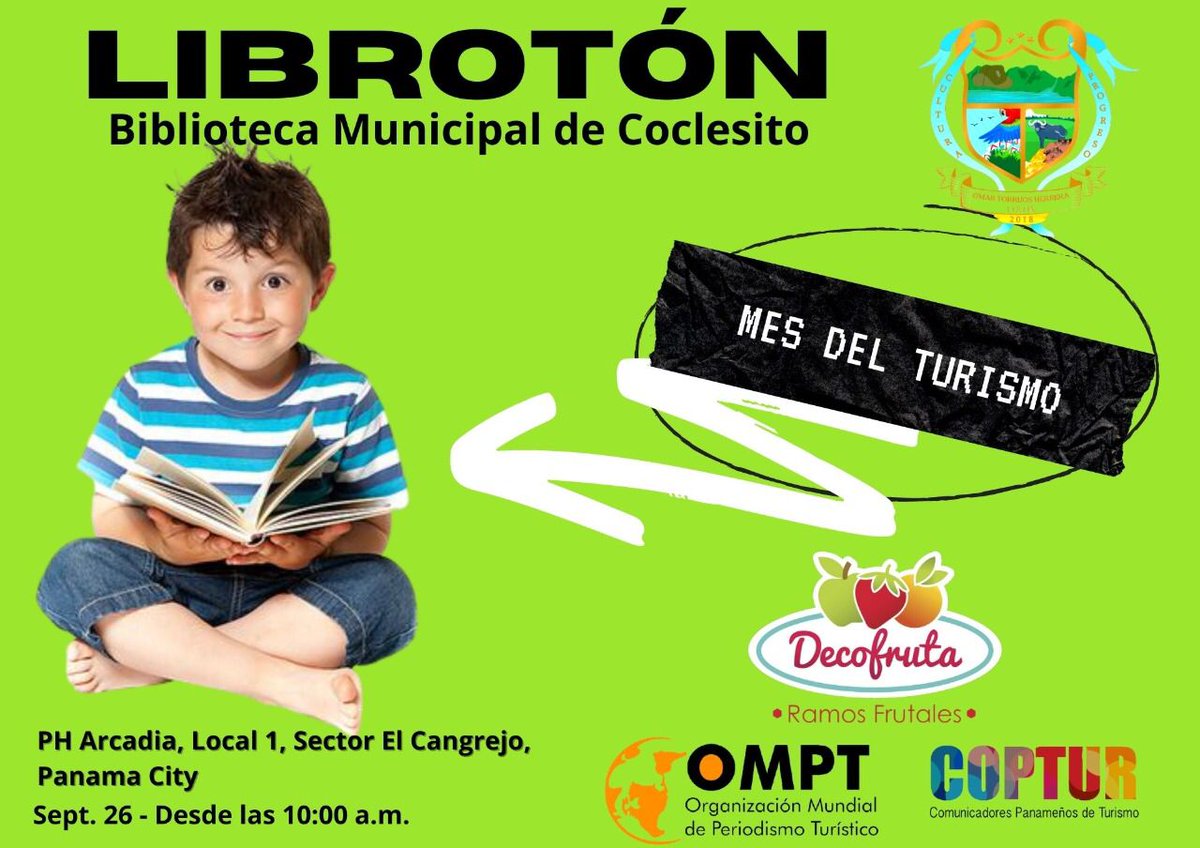 Rodriguez_Gui's tweet photo. *Hola. Buen día.!!*
Si tienes libros que ya no usas, pero que sabes que pueden servir a un niño… este domingo tenemos una colecta de libros, para la *Biblioteca Municipal de Coclesito.* 
Será inaugurada el próximo viernes 1 de octubre y requieren de libros. https://t.co/LYsapYRf96