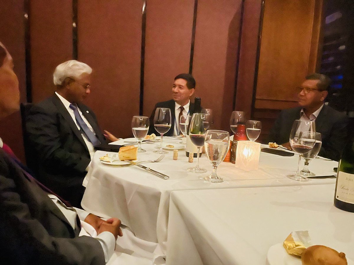 NunesKarlito's tweet photo. I am honoured to meet Dr. Zacarias da Costa, Executive Secretary #_CPLP and Dr. Helder da Costa Secretary General #g7plus at the margins of the General Debate in the High-Level Week of the 76th session of the #UNGA. Looking forward to working together very closely with both. https://t.co/658iDszwY5