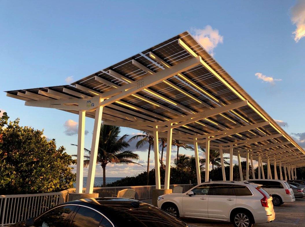 insideFPL's tweet photo. Want to see clean energy in action for #NationalCleanEnergyWeek? Stop by one of 75 #FPLSolarNow installations in local communities. These solar arrays teach everyone about the power of clean energy. Visit https://t.co/o9wQYDSqQm to see solar near you! #NCEW21 https://t.co/PLCc9ppUst