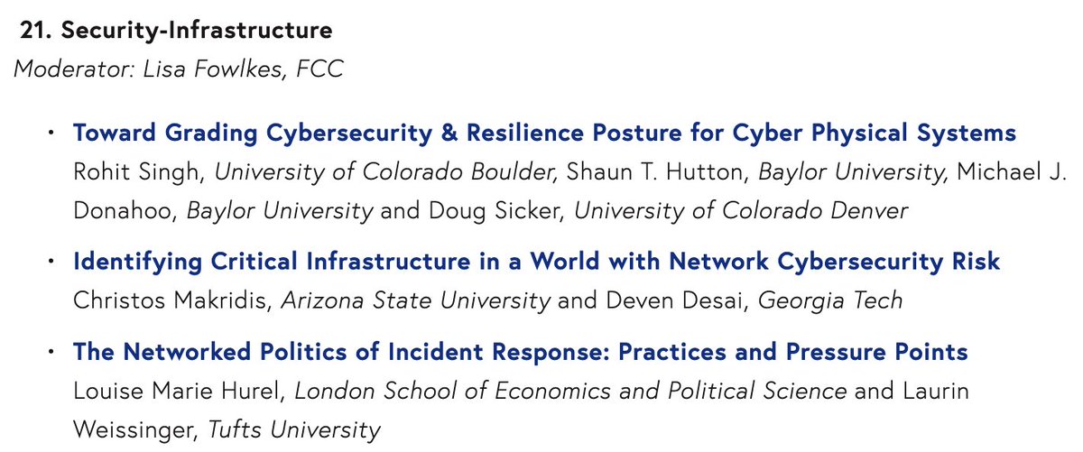 LouMarieHSD's tweet image. So happy to have participated in my first #TPRC2021. Presented my paper with @LB_W_ on &quot;The Networked Politics of #Cybersecurity: co-production and tensions around incident response&quot;. Thanks for the excellent discussion Lisa Folkes @FCC Christos Makridis, Rohit Singh and others!