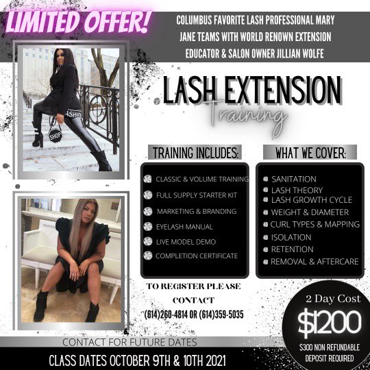 JamesMarshallCB's tweet photo. Lash Extension Training Course  available now!!!! Contact @Only1Proto  for details today!! https://t.co/4bMUmLSPWt