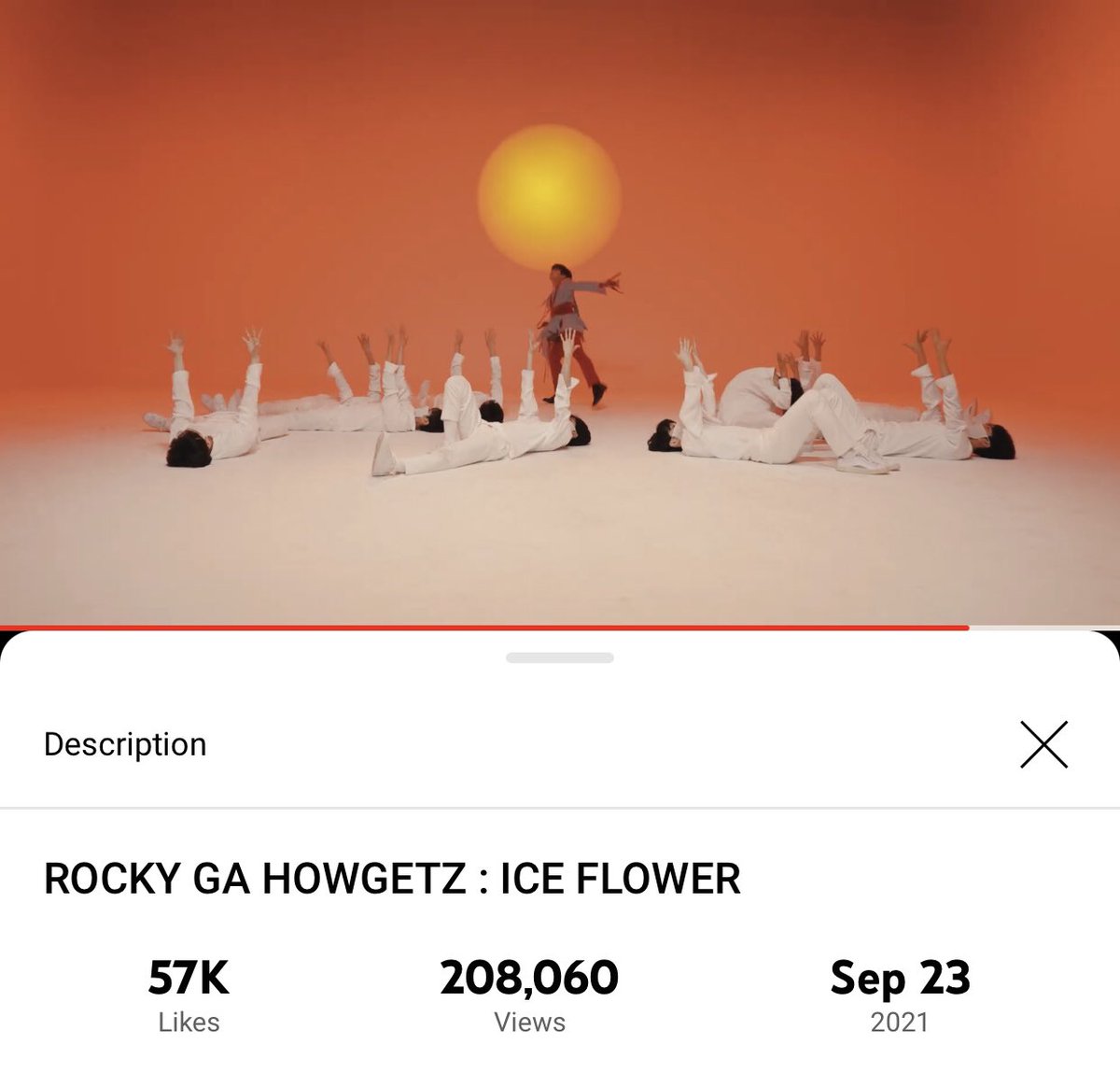 [📈] 210925 12:45 AM KST ROCKY GA HOWGETZ: ICE FLOWER Official Channel: 208,060 views (🔺971) 🔗youtu.be/5GAksgvR8nM #아스트로 #ASTRO #라키 #ROCKYGAHOWGETZ #ICE_FLOWER #라키가하겠지