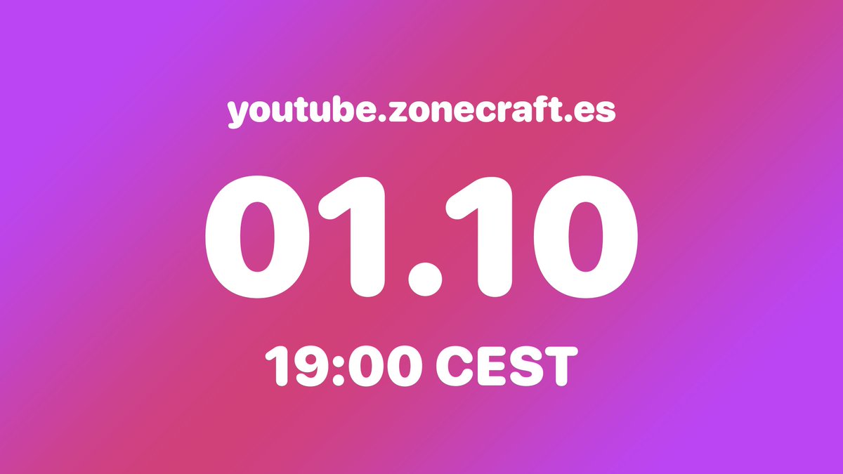 ZoneCraftES's tweet photo. 🌥 Día nublado se acerca.

📅 Este 1 de octubre, evento especial en ZoneCraft.
No dejes que las nubes te impidan ver el sol y activa la 🔔 en nuestras redes

🔴 https://t.co/Q7QKfQkPHC 🔴 https://t.co/d2BDyAcdgf