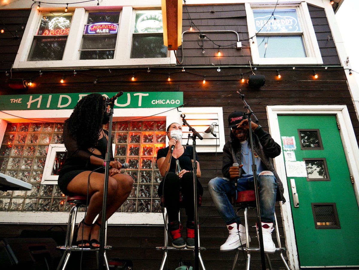 Ashes57's tweet photo. Thank you @hideoutchicago for having us. Big up to @dj_spinn
@norajgregor #teklife #chicagointune
#yearofchicagomusic
#feelingroovy https://t.co/VOGaKo5h51