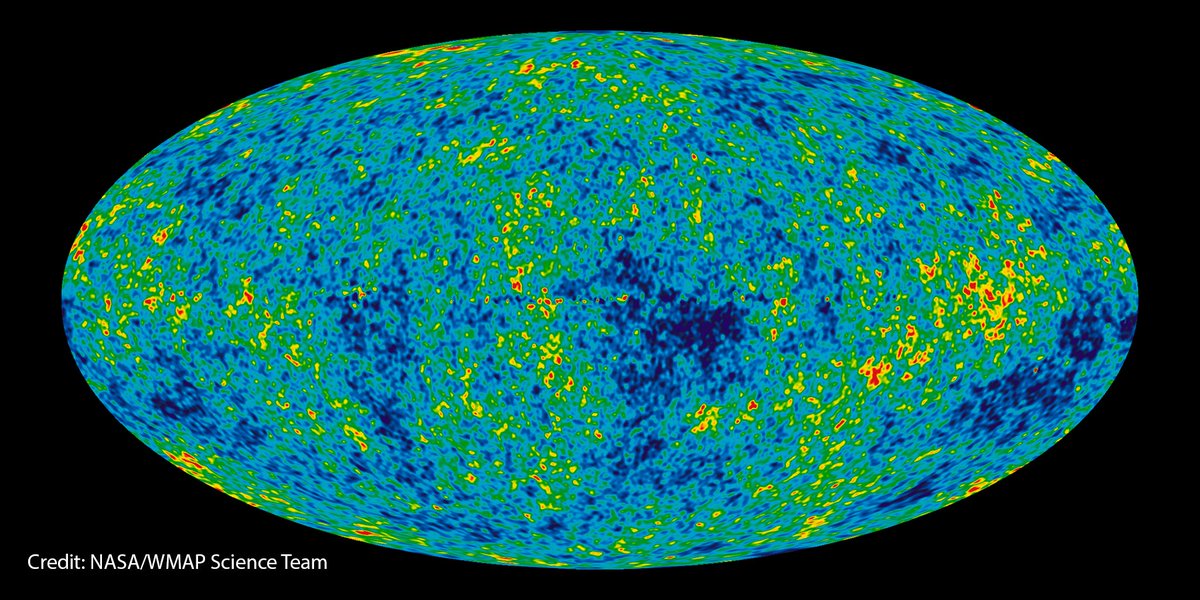 NASAUniverse's tweet photo. What lights up our universe? Well, the oldest observable light is the cosmic microwave background that was emitted just a few hundred thousand years after the big bang. And it permeates everything! #MyUniverse https://t.co/0JPqYg0UsD