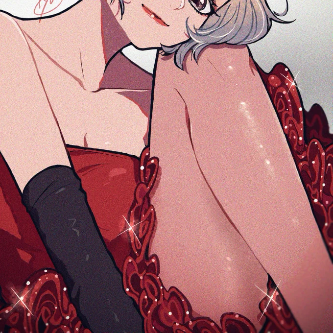 ドレスと脚 