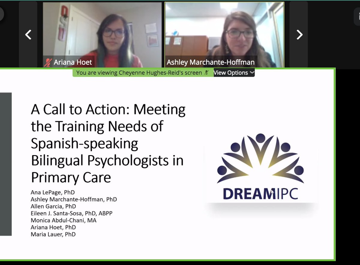 As I was interviewing for internship, the question I asked everyone was "how are bilingual trainees supported?" why is this important? Well, graduate school does not train us to provide services in another language.