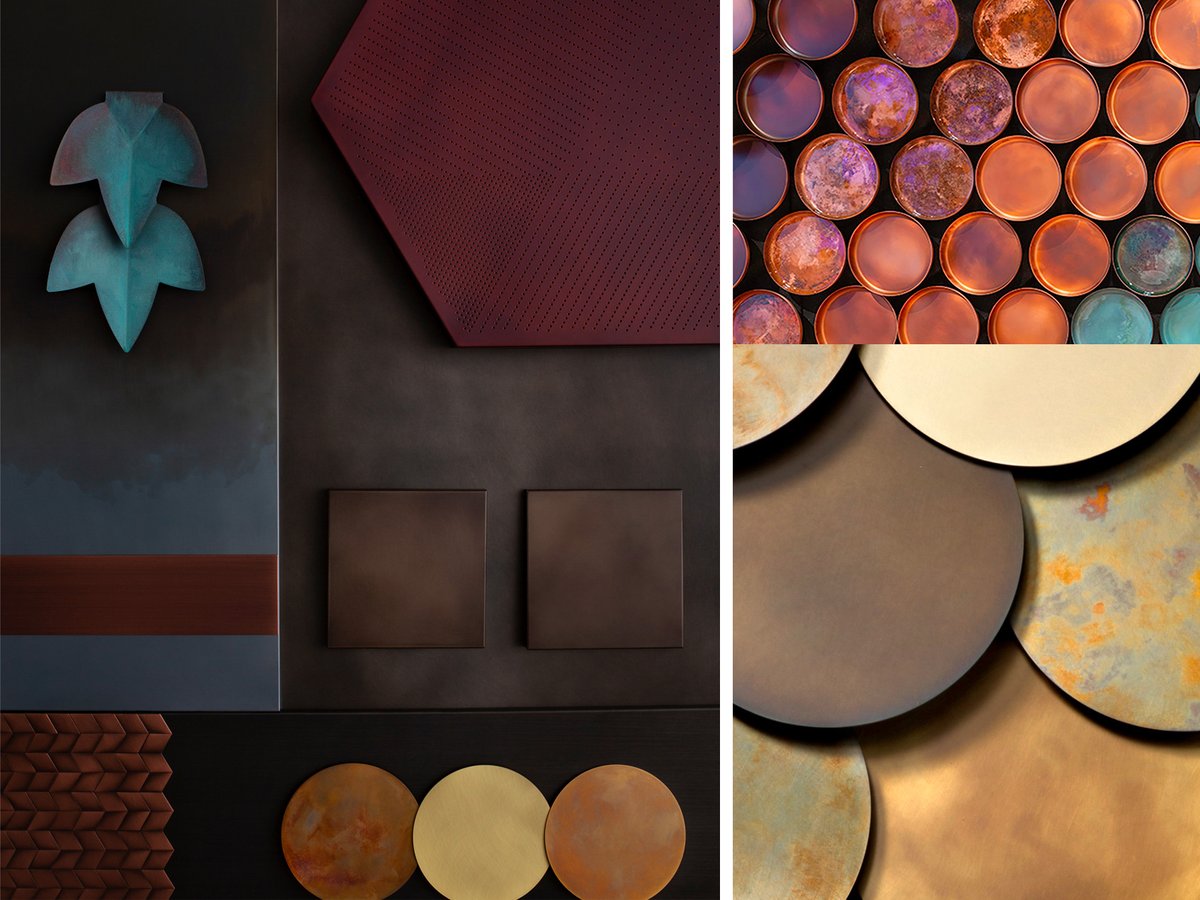 LozziSrl's tweet image. Vibrazioni metalliche
#CircleWall #MetalVibes #DeCastelli #copper #supersalone21