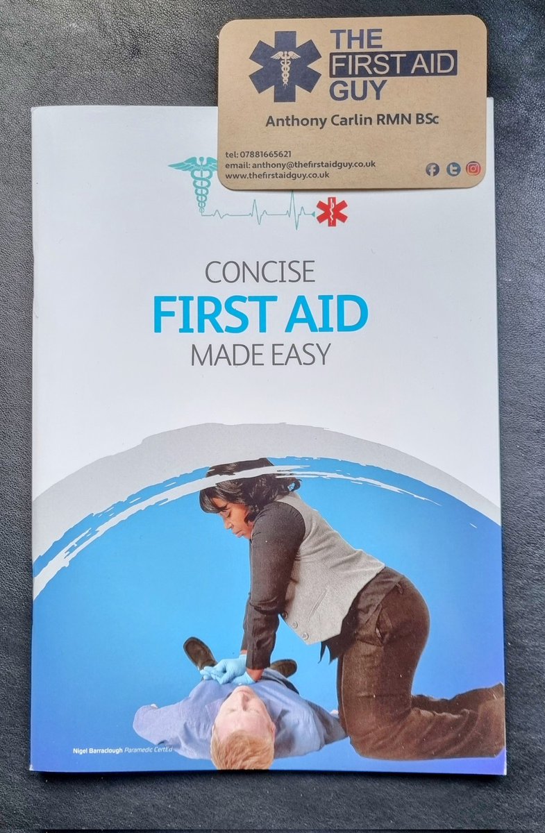 Business cards and branded First Aid books to go along with the courses - this first aid guy is set to go. Email me on enquiries@thefirstaidguy.co.uk #firstaid #mentalhealth #defibrillator #savealife #firstaidtraining