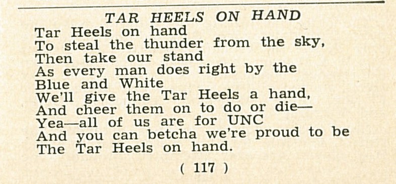 NCCollection's tweet photo. The Tar Heels will be on hand tomorrow to take on the Georgia Tech Yellow Jackets.
Check out this cover from the Carolina Football Program Covers collection and cheer on those Tar Heels with a fight song!
#FridayFightSong #GoHeels #CarolinaFootball https://t.co/8mBltb3Haz