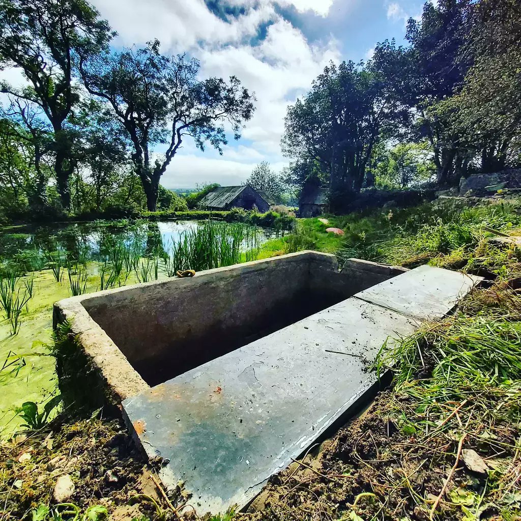 EscapeToPembs's tweet photo. As Friday's go that was a little different. 

Kept plugging away on my little outdoor project. Rendered the little silt trap, then got to work on my slate seat idea.... found two perfect slates, 1300mm x 460mm each, levelled the ground behind mixed some … https://t.co/A2WWGozoWo https://t.co/xGa2cLcfdx