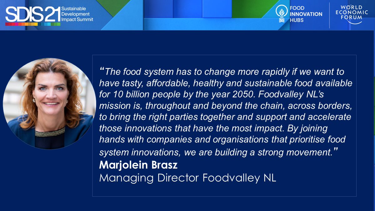 Huge thanks to all our inspirational speakers, contributing with their leadership to the ecosystems we need to scale up and adopt innovations to sustainably change the way we produce and consume our food #SDIS21 bit.ly/2ZmFRMR