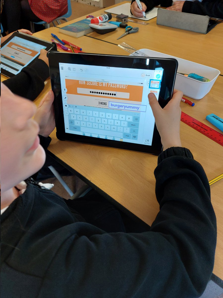 Miss_E_Lenton's tweet image. We have been investigating password security today in our computing and e-safety lesson. We found out that a few small changes can make our passwords much safer and stronger @Carrmillprimary #carrmillcomputing