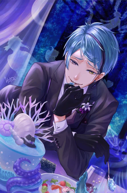 👻【ゴスマリジェイド】🐬

#twstファンアート 