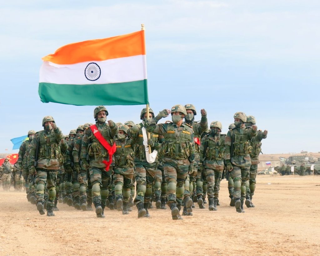 adgpi's tweet photo. Exercise #PeacefulMission2021

Multi Nation Joint Military Exercise #PeacefulMission2021 of #SCO Nations culminated today. The closing ceremony was marked by march past &amp; equipment display. https://t.co/r7purT5Zzp