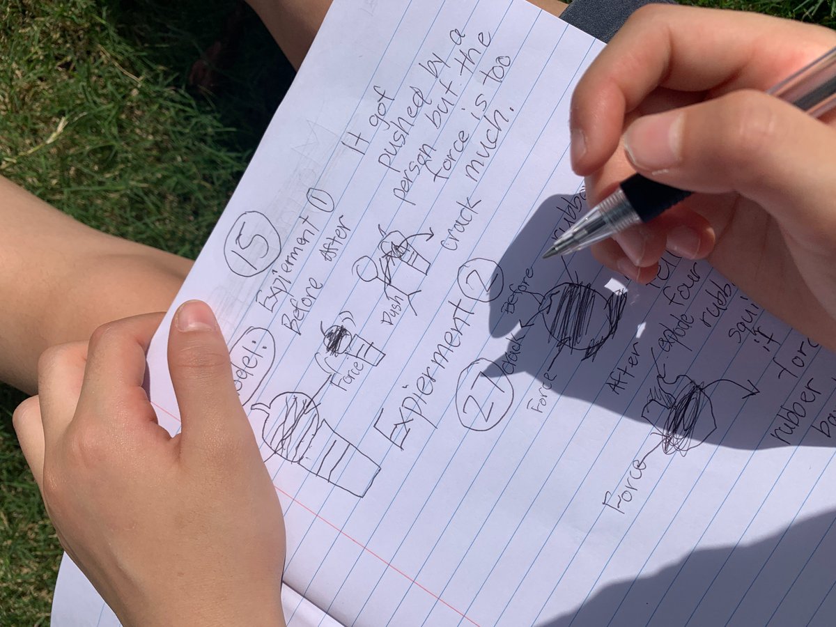 CKoschmeder's tweet photo. How many rubber bands does it take to make a watermelon explode?! @ConcordiaSH #3rd graders take it to the next level with their @OfficialNGSS #ForcesandInteractions unit. #deliciousscience #maytheforcebewithyou https://t.co/Df1Qs7r4QV