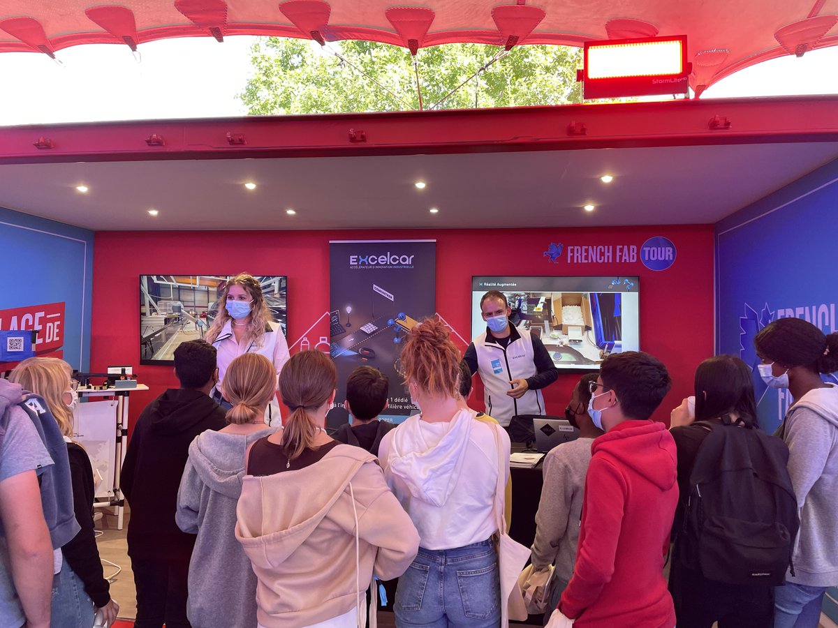 EXCELCAR35's tweet photo. Merci au #FrenchFabTour de nous avoir permis de partager nos savoir-faire et nos expériences avec les jeunes acteurs de demain ! https://t.co/iZop4W6den