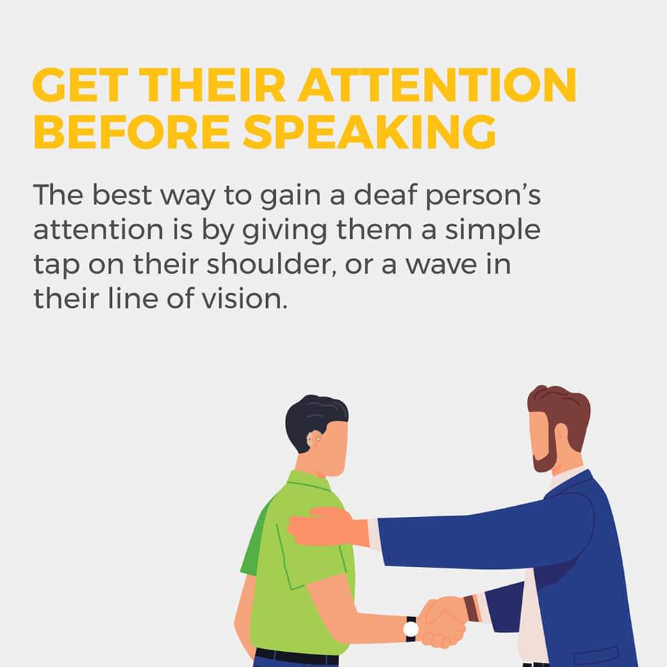 DOTLebanon's tweet photo. We're still celebrating the #InternationalSignLanguageDay
Do you know how to address a person with hearing difficulties?
Check out these tips to #MakeInclusionCommon wherever you go. https://t.co/xI4atEb0OI