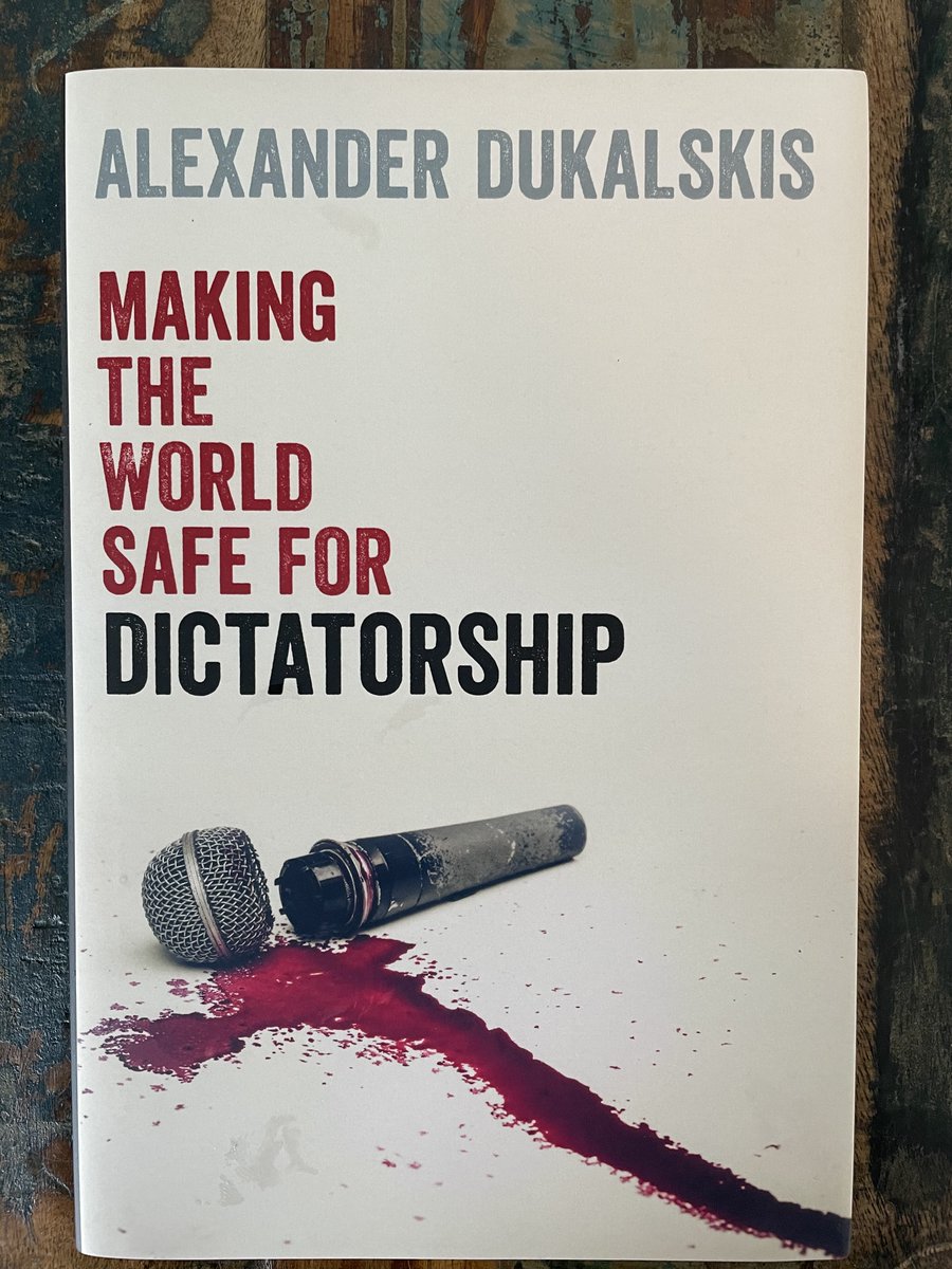 AlexDukalskis's tweet photo. I still have a few author copies of my 2021 @OUPAcademic book Making the World Safe for Dictatorship.  

If you retweet this I'll put you in a random drawing I'll do Sunday evening 🇮🇪 time. 

If I draw your name I'll send you a free copy anywhere you happen to be in the 🌍. https://t.co/EiKtSCXGAG