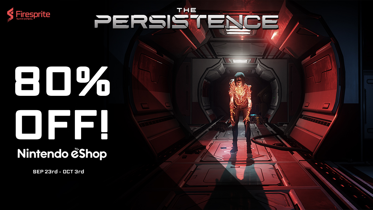 PlayPersistence's tweet photo. Kick-start your weekend with a kick-ass deal! Get โจ 80% OFF โจ The Persistence in the #NintendoSwitch Blockbuster Sale!
โถ๏ธ https://t.co/tJmx9nWn7x
#PersistenceGame #eShop #Sale https://t.co/xEZDqu3lUX