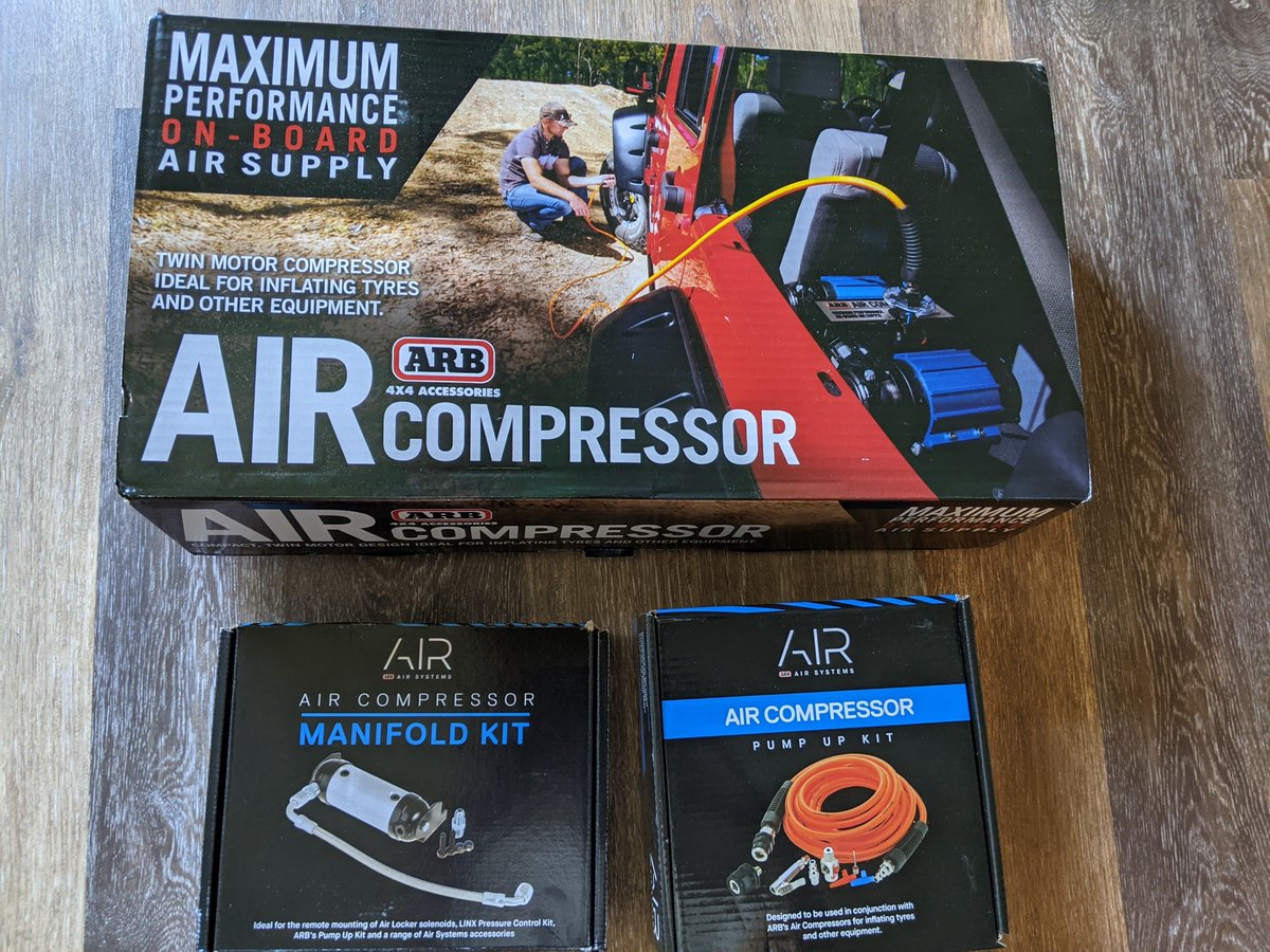 OffroadSynth's tweet photo. Time for an upgrade from the portable VIAIR compressor to a true onboard solution! #offroadsynthetics #arbcompressor #onboardair https://t.co/MwblR8AoCK