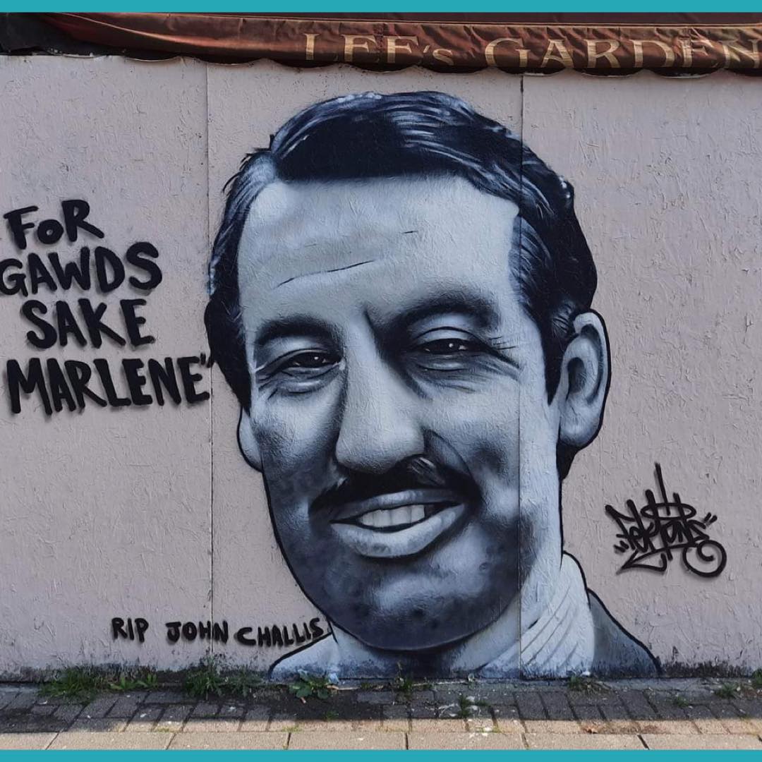 TheViralGroup's tweet photo. A tribute to the late John Challis AKA Boycie has been spotted in Brighton 💙

#JohnChallis #Boycie https://t.co/1TrRZZsMA9